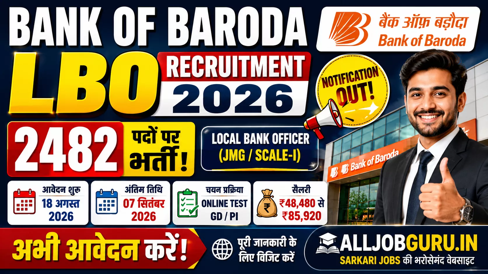 Bank of Baroda LBO Recruitment 2026
