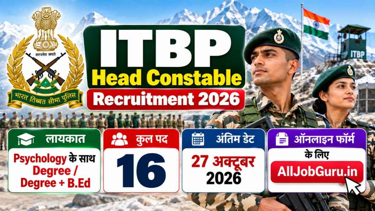 ITBP Head Constable Recruitment 2026