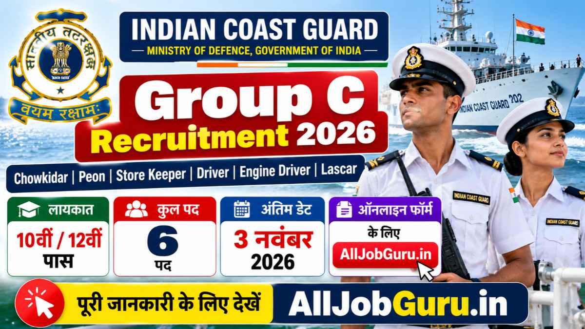 Indian Coast Guard Group C Recruitment 2026