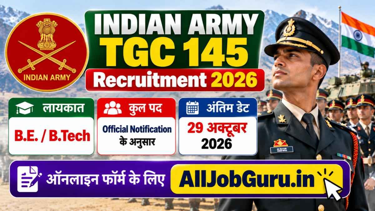 Indian Army TGC 145 Recruitment 2026